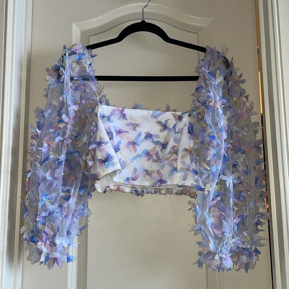 Cropped Multicolor Top - Picture 3 of 6